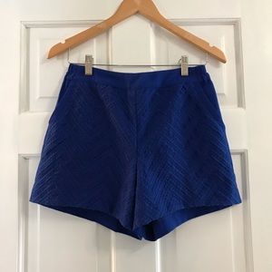 Royal Blue Dress Shorts
